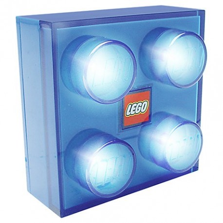 LEGO Brick Light, Blue - Children's Night Lights 4U - Bedside Lamps for boys and girls